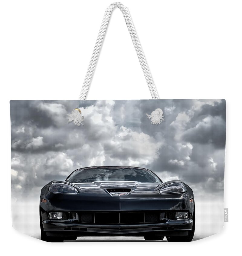 Corvette Weekender Tote Bag featuring the digital art Z06 by Douglas Pittman