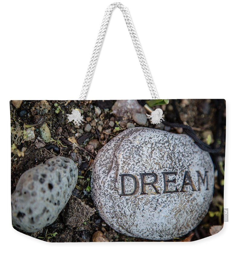Dream Weekender Tote Bag featuring the photograph Zen stone Dream by Eti Reid