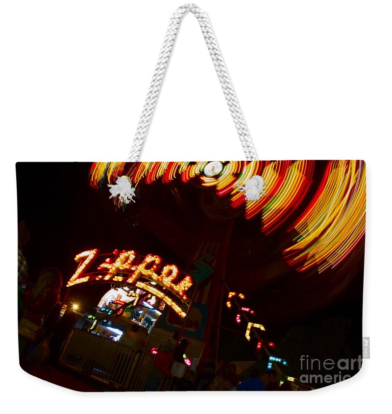 Zipper Weekender Tote Bag featuring the photograph Zipper by Alice Mainville