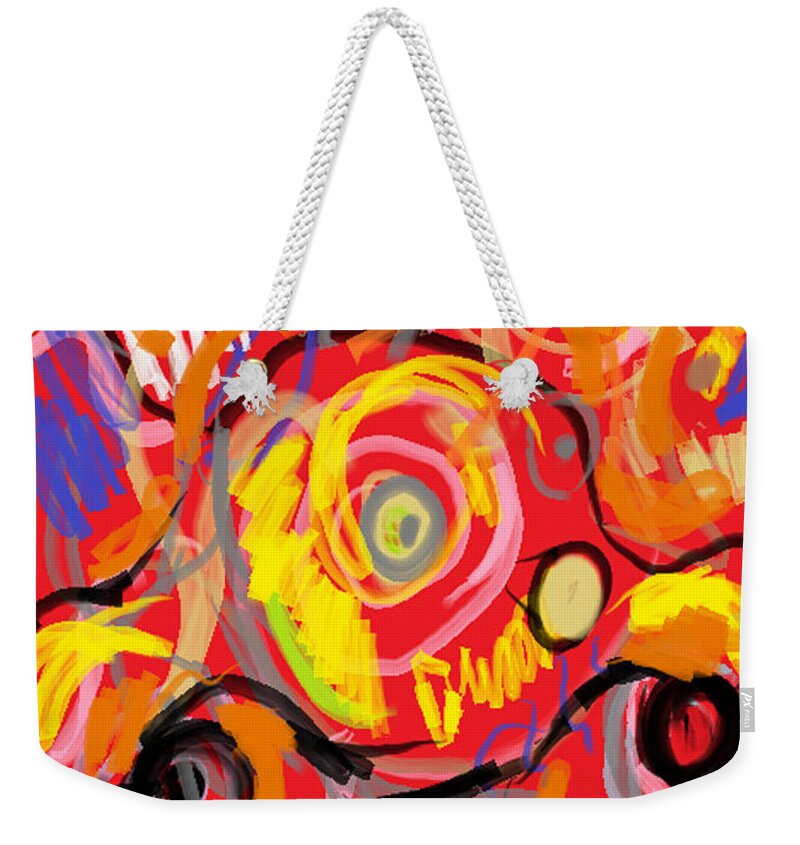 Cars Weekender Tote Bag featuring the painting My Jalopy by Anita Dale Livaditis