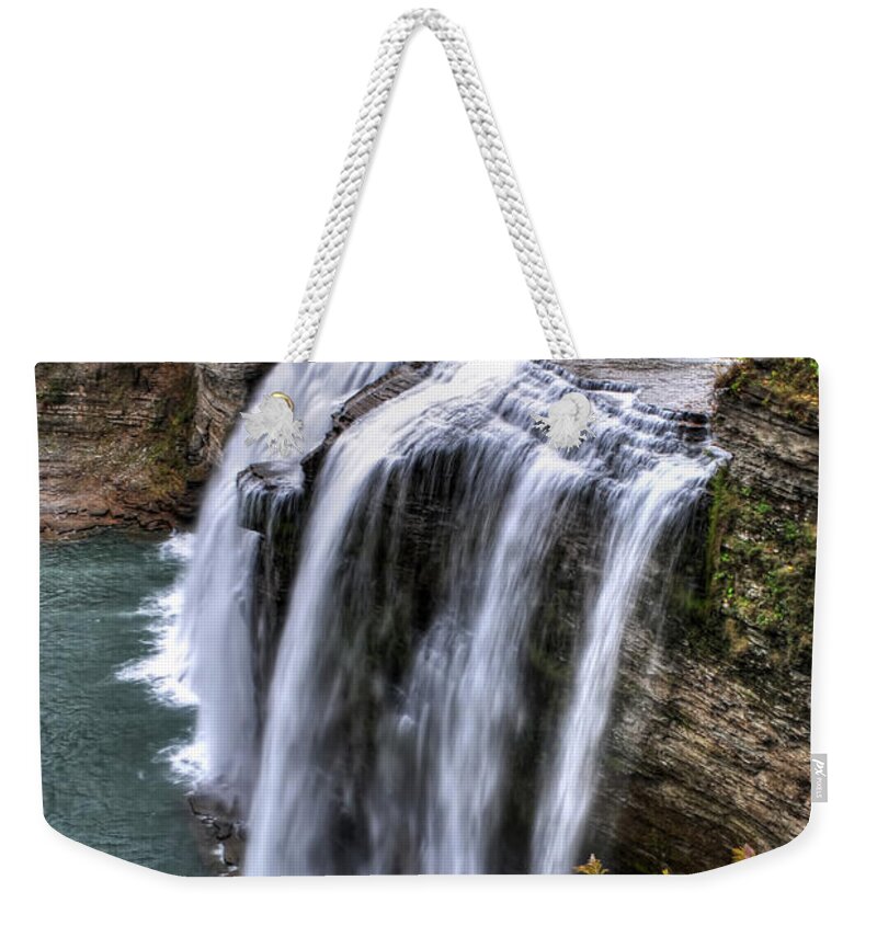 Weekender Tote Bag featuring the photograph 0039 Letchworth State Park Series by Michael Frank Jr