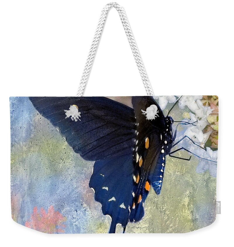 Pipevine Swallowtail Weekender Tote Bag featuring the photograph Butterfly Love #1 by Betty LaRue