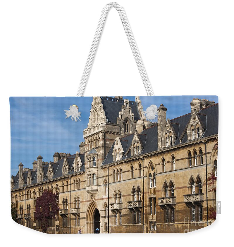 Britain Weekender Tote Bag featuring the photograph Christchurch college #1 by Andrew Michael