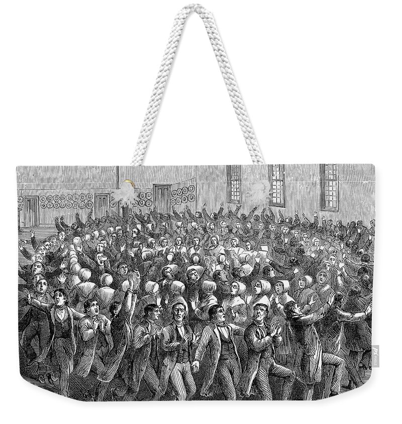 1870 Weekender Tote Bag featuring the photograph Circular Dance Of Shakers #1 by Granger