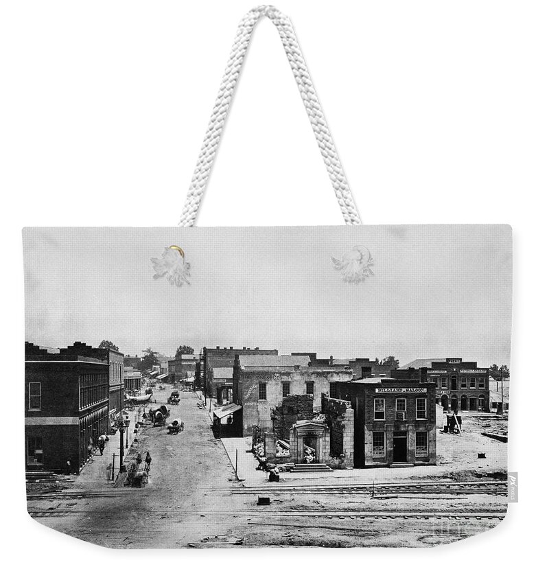 1864 Weekender Tote Bag featuring the photograph Civil War: Atlanta #1 by Granger