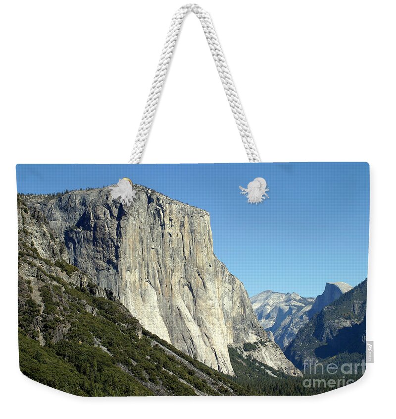 Yosemite Weekender Tote Bag featuring the photograph El Capitan #1 by Henrik Lehnerer