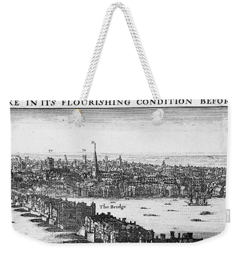 1650 Weekender Tote Bag featuring the photograph ENGLAND: LONDON, c1650 #1 by Granger