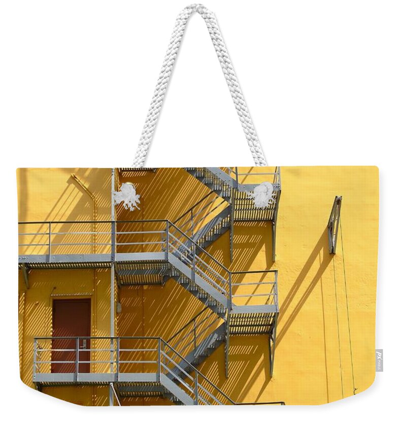 Fire Weekender Tote Bag featuring the photograph Fire Escape #4 by Rudy Umans