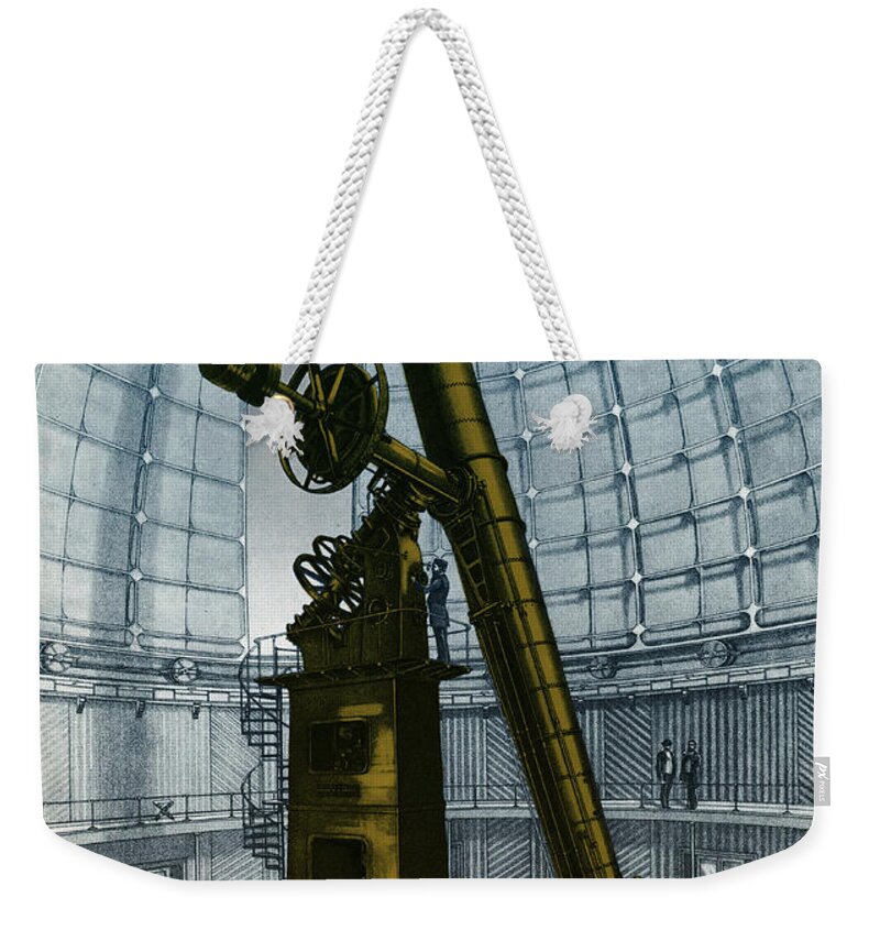 1800s Weekender Tote Bag featuring the photograph Lick Observatory, Mount Hamilton, Ca #1 by Science Source