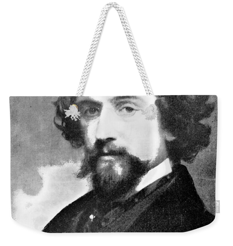 History Weekender Tote Bag featuring the photograph Mathew Brady, Father Of Photojournalism #1 by Photo Researchers