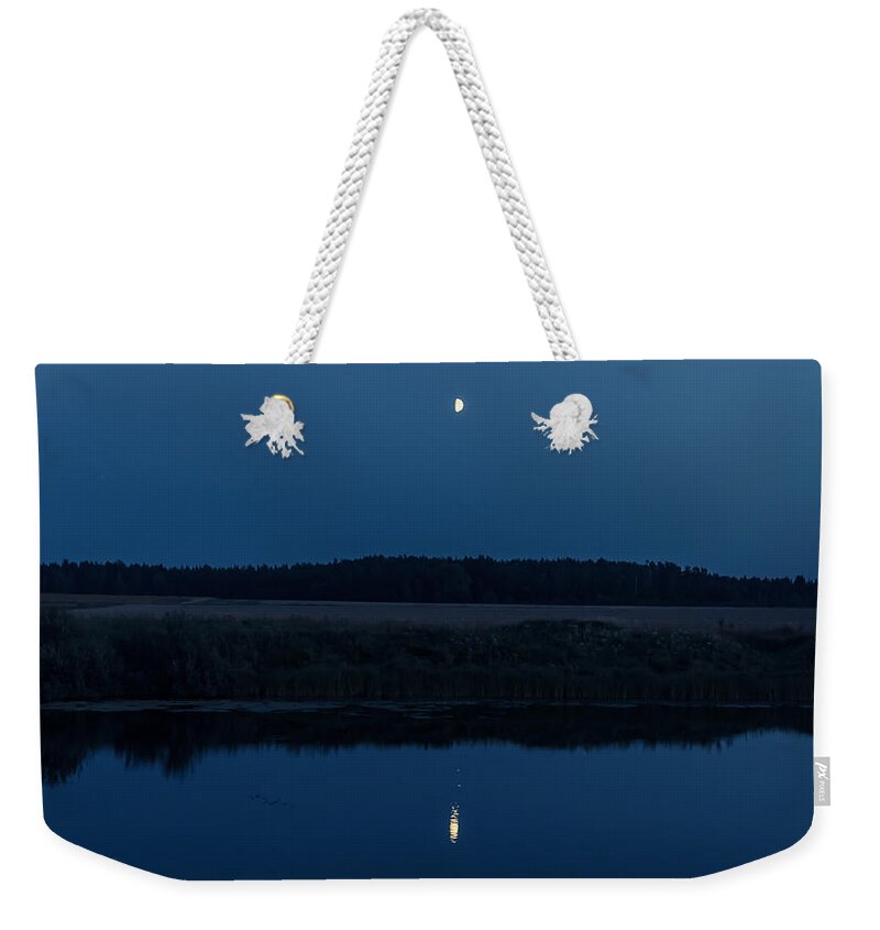 Landscape Weekender Tote Bag featuring the photograph Night landscape #1 by Michael Goyberg