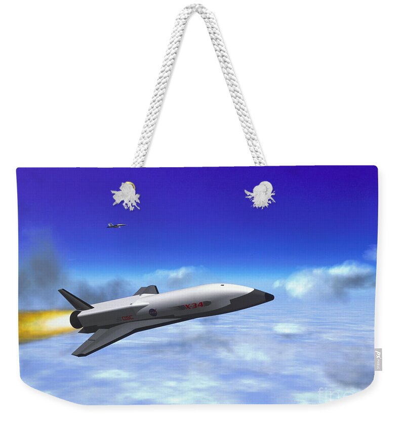 Art Weekender Tote Bag featuring the photograph Orbital Sciences X-34 #1 by Science Source