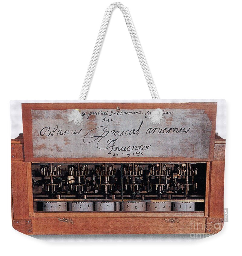 Pascaline, A Mechanical Calculator Weekender Bag by Source - Art America