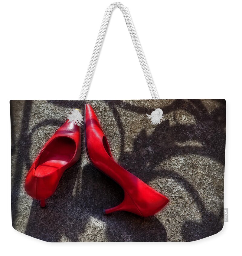Shoe Weekender Tote Bag featuring the photograph Pumps #1 by Joana Kruse