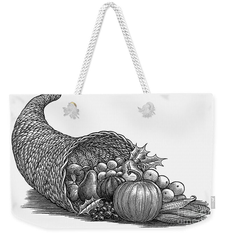 19th Century Weekender Tote Bag featuring the photograph Thanksgiving: Cornucopia #1 by Granger