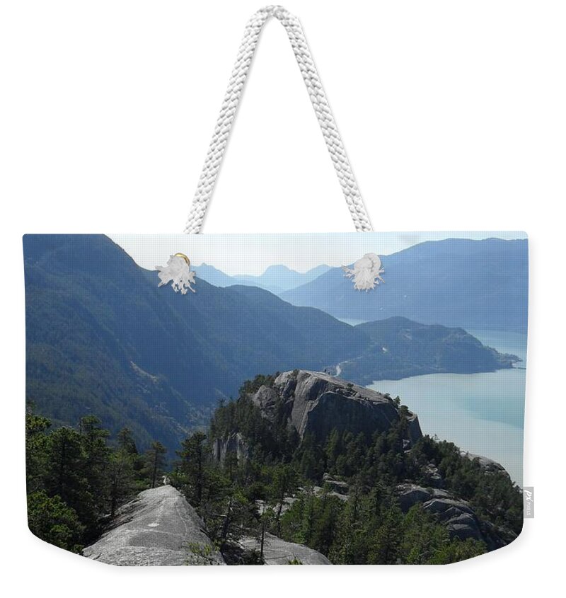 The Chief Weekender Tote Bag featuring the photograph The Chief by Michael Standen Smith