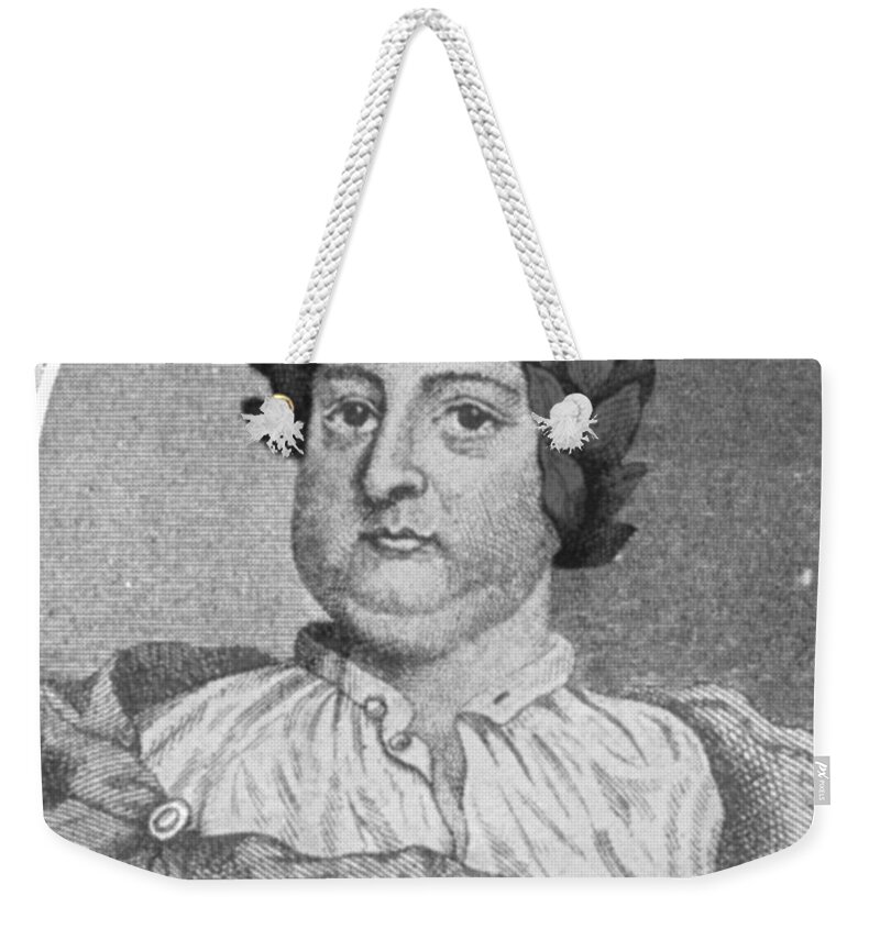 Thomas Shadwell Weekender Tote Bag featuring the photograph Thomas Shadwell, English Poet Laureate #1 by Photo Researchers