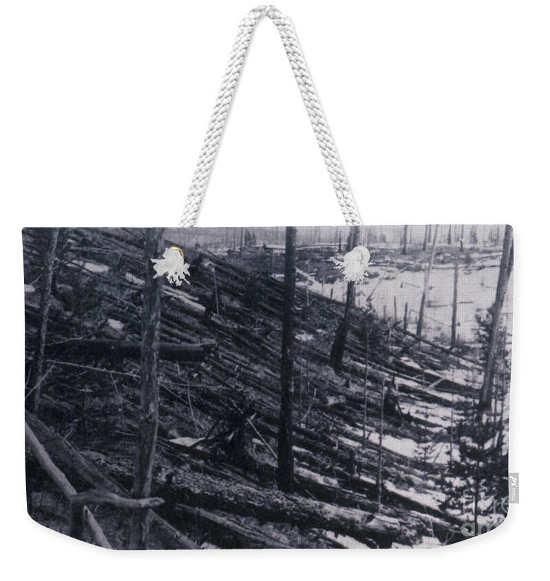 1908 Weekender Tote Bag featuring the photograph Tunguska Event, 1908 #1 by Science Source