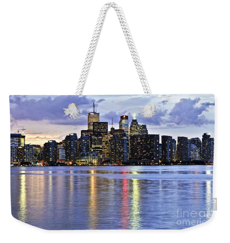 Toronto Weekender Tote Bag featuring the photograph Toronto skyline 14 by Elena Elisseeva
