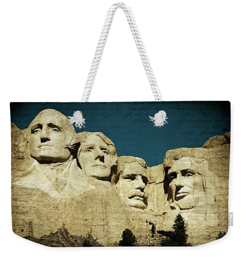 Abraham Lincoln Weekender Tote Bag featuring the photograph 150 Years of American History by Lana Trussell
