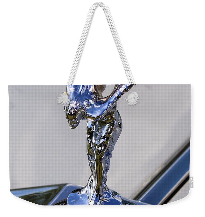 Rolls Weekender Tote Bag featuring the photograph 1965 Rolls Royce Silver Cloud III MPW Coupe by Gordon Dean II