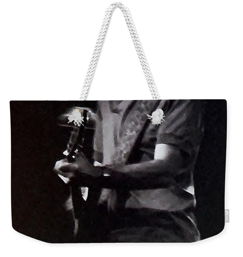 Bob Weir Weekender Tote Bag featuring the photograph Bob Weir Of The Grateful Dead #1 by Susan Carella