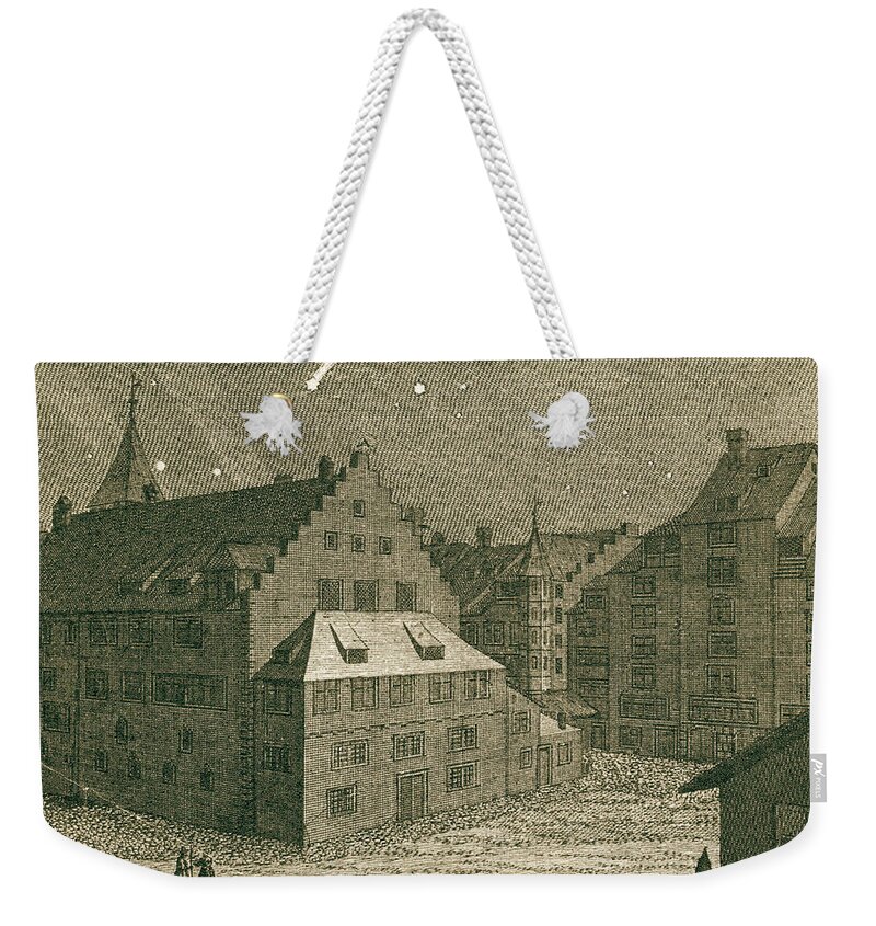Science Weekender Tote Bag featuring the photograph Comet, Einsiedeln Monastery, 1742 #2 by Science Source