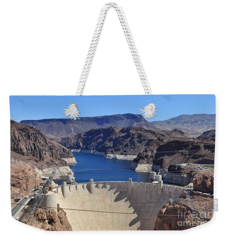 Lake Meade Weekender Tote Bag featuring the photograph Hoover Dam by Dejan Jovanovic