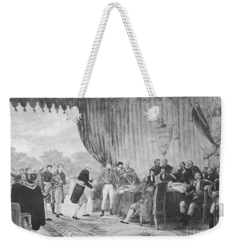 History Weekender Tote Bag featuring the photograph Louisiana Purchase, 1803 #2 by Photo Researchers