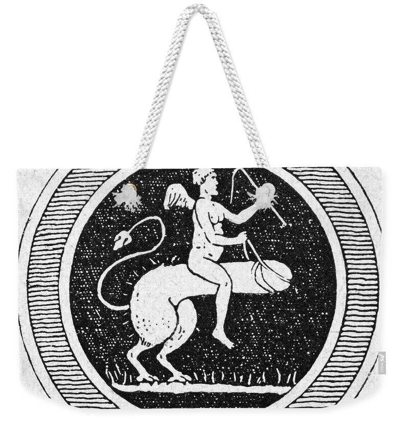 Ancient Weekender Tote Bag featuring the photograph Phallic Gemstone #2 by Granger