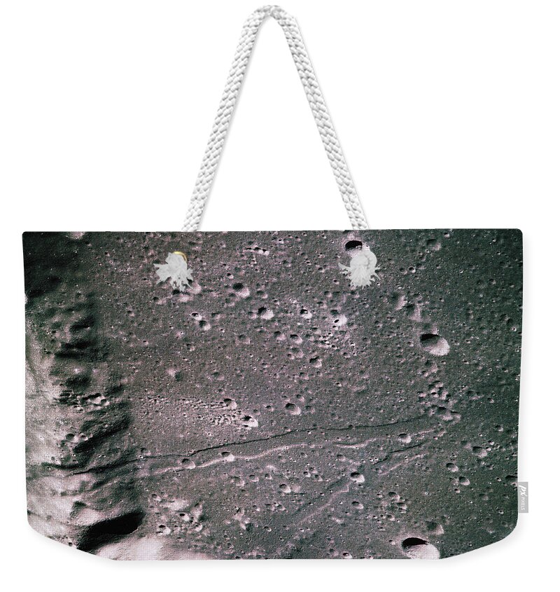 Apollo 14 Weekender Tote Bag featuring the photograph The Moon From Apollo 14 #2 by Nasa