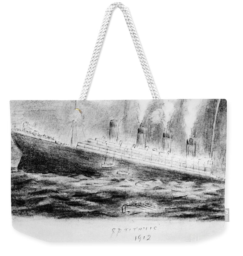 Titanic Sinking 1912 Weekender Tote Bag