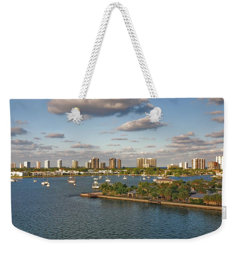Singer Island Skyline Weekender Tote Bag featuring the photograph 27- Singer Island Skyline by Joseph Keane