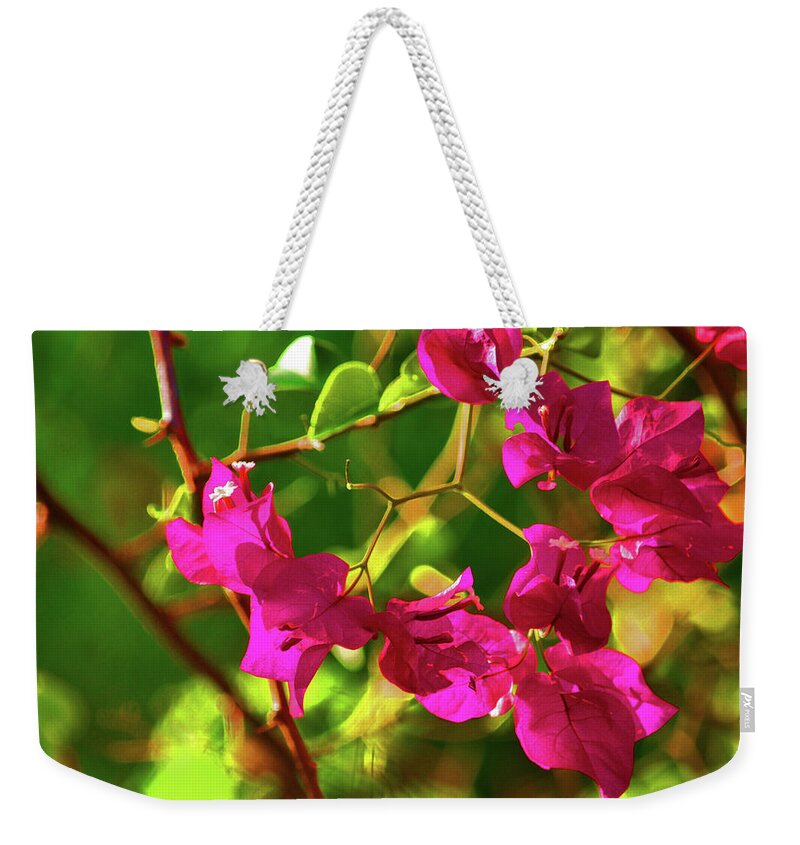 Bougainvillea Weekender Tote Bag featuring the photograph 3- Bougainvillea by Joseph Keane
