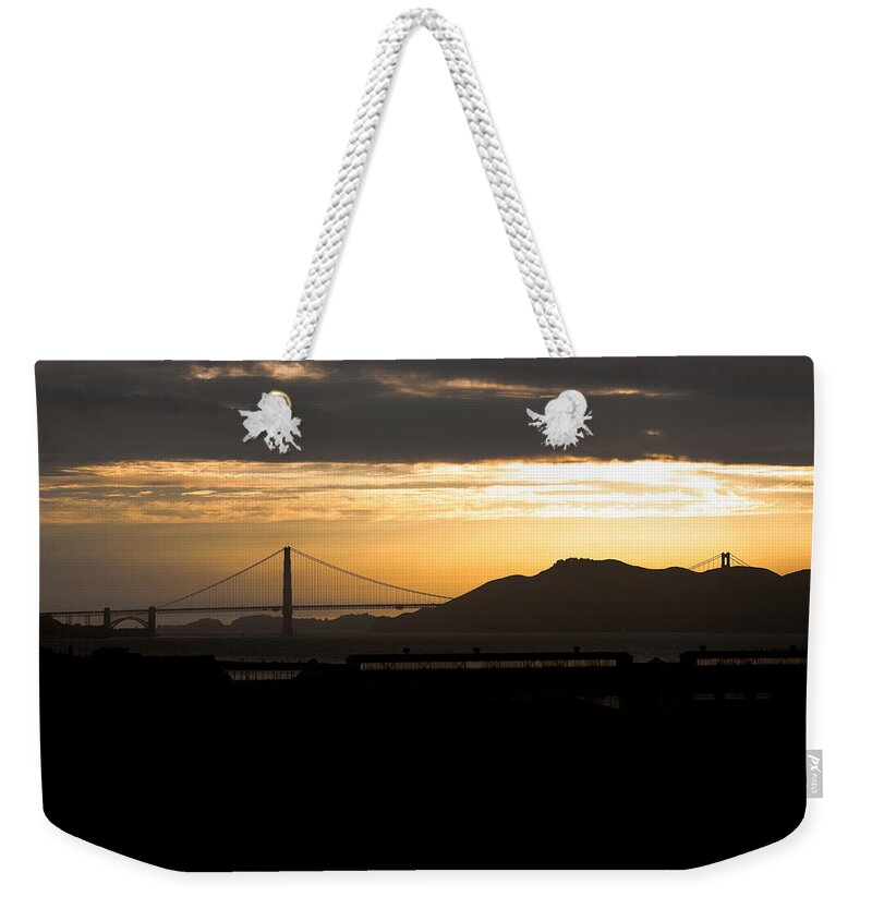 Golden Gate Weekender Tote Bag featuring the photograph Golden Gate #1 by Ralf Kaiser