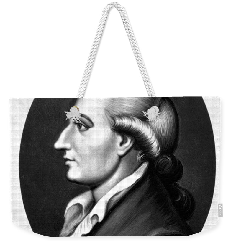 Science Weekender Tote Bag featuring the photograph Johann Wolfgang Von Goethe, German #3 by Science Source