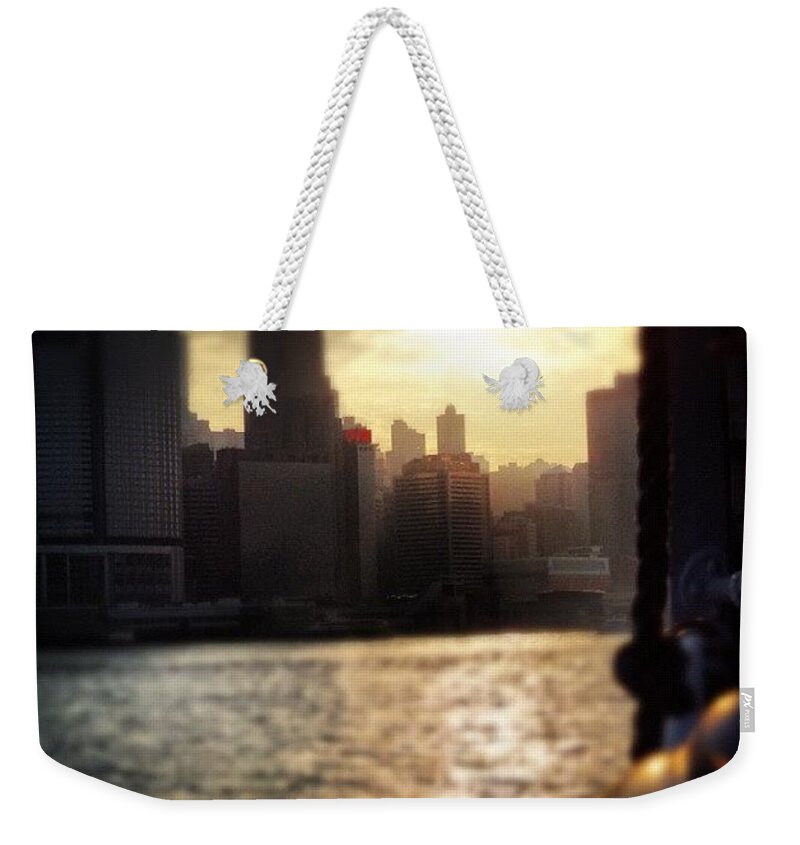  Weekender Tote Bag featuring the photograph Sunset #3 by Lorelle Phoenix