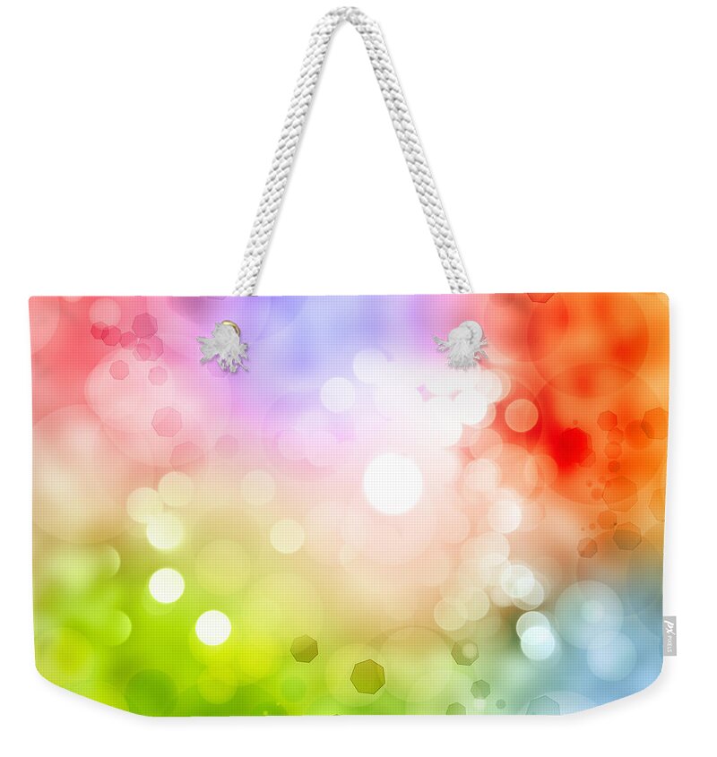 Bright Weekender Tote Bag featuring the photograph Abstract background #3 by Les Cunliffe
