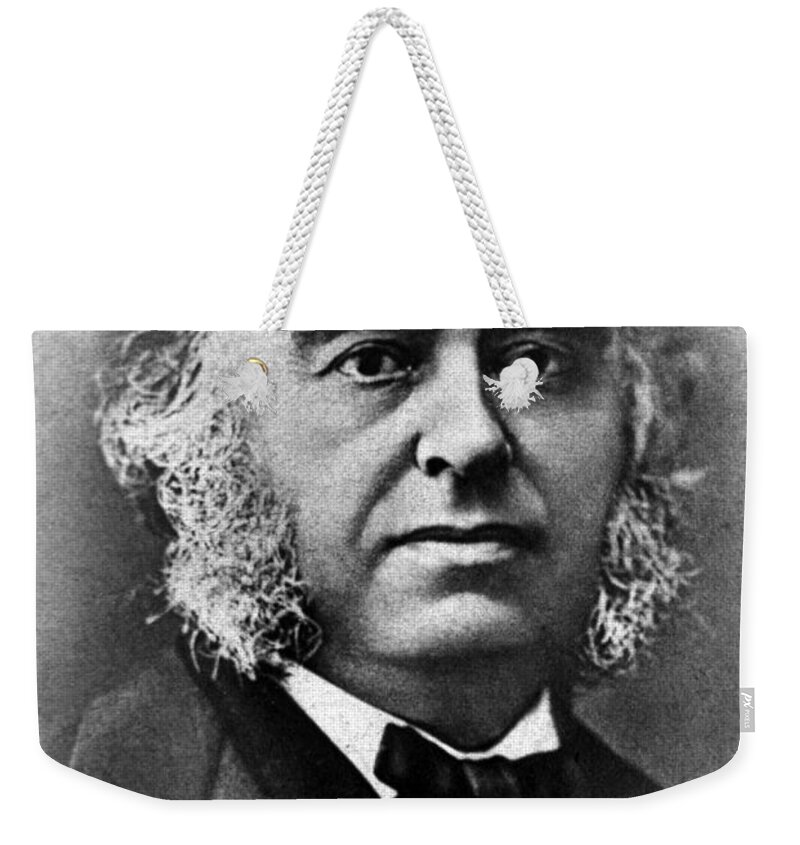 Science Weekender Tote Bag featuring the photograph Paul Broca, French Anatomist #4 by Science Source