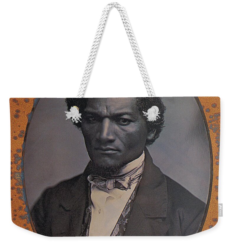 History Weekender Tote Bag featuring the photograph Frederick Douglass, African-american #6 by Photo Researchers