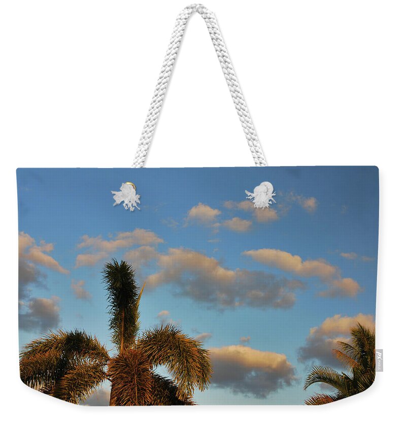 Tropical Weekender Tote Bag featuring the photograph 9- Tropical Sky by Joseph Keane