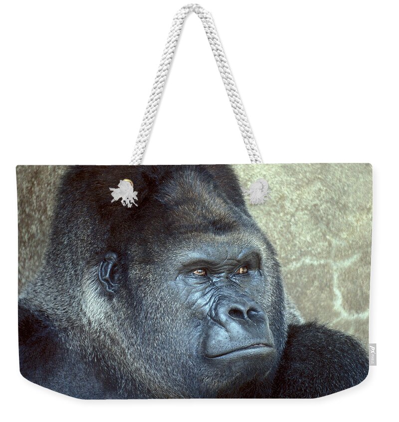 Gorilla Weekender Tote Bag featuring the photograph A Handsome Gent by Paul W Faust - Impressions of Light