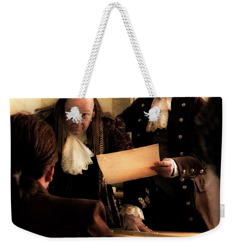  Benjamin Franklin Weekender Tote Bag featuring the photograph A Plead for Prayer by Helen Thomas Robson