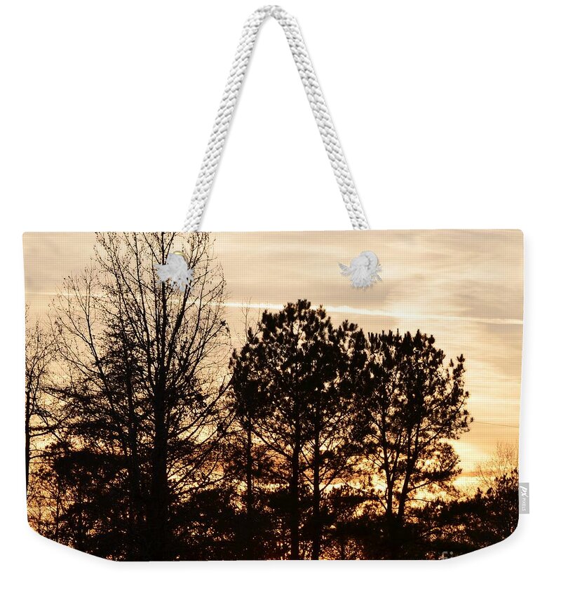 Winter Weekender Tote Bag featuring the photograph A Winter's Eve by Maria Urso