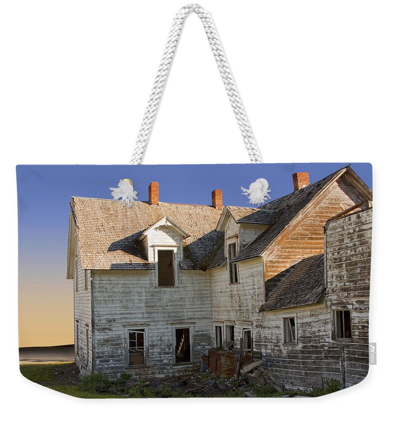 Art Weekender Tote Bag featuring the photograph Abandoned Building in the Late Afternoon by Randall Nyhof