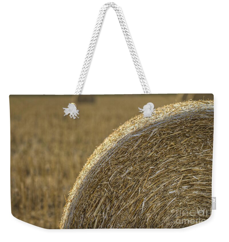 Clare Bambers Weekender Tote Bag featuring the photograph Abstract Bale by Clare Bambers