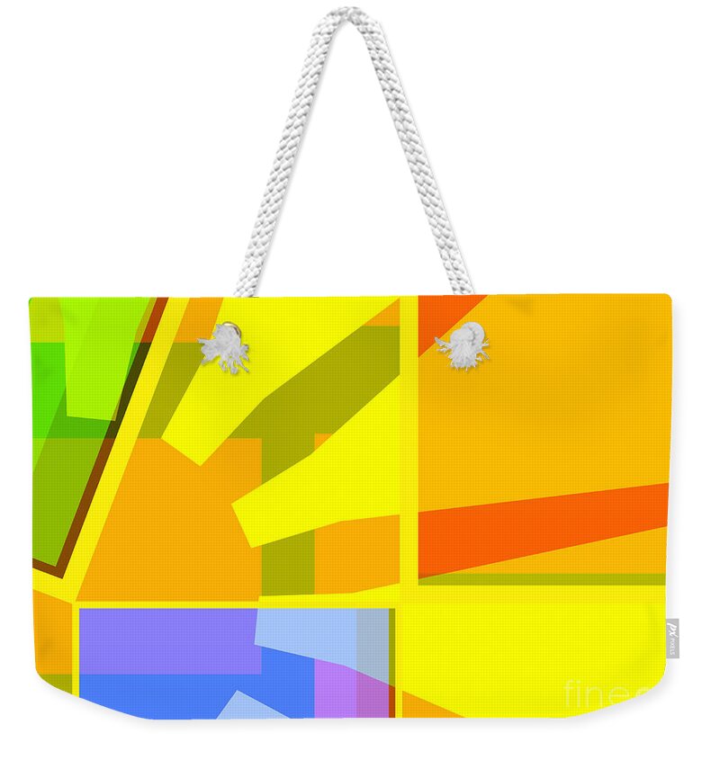 Abstract Weekender Tote Bag featuring the digital art Abstract PM 5 by Russell Kightley
