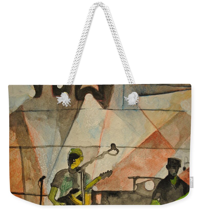 Umphrey's Mcgee Weekender Tote Bag featuring the painting Abstract Special by Patricia Arroyo