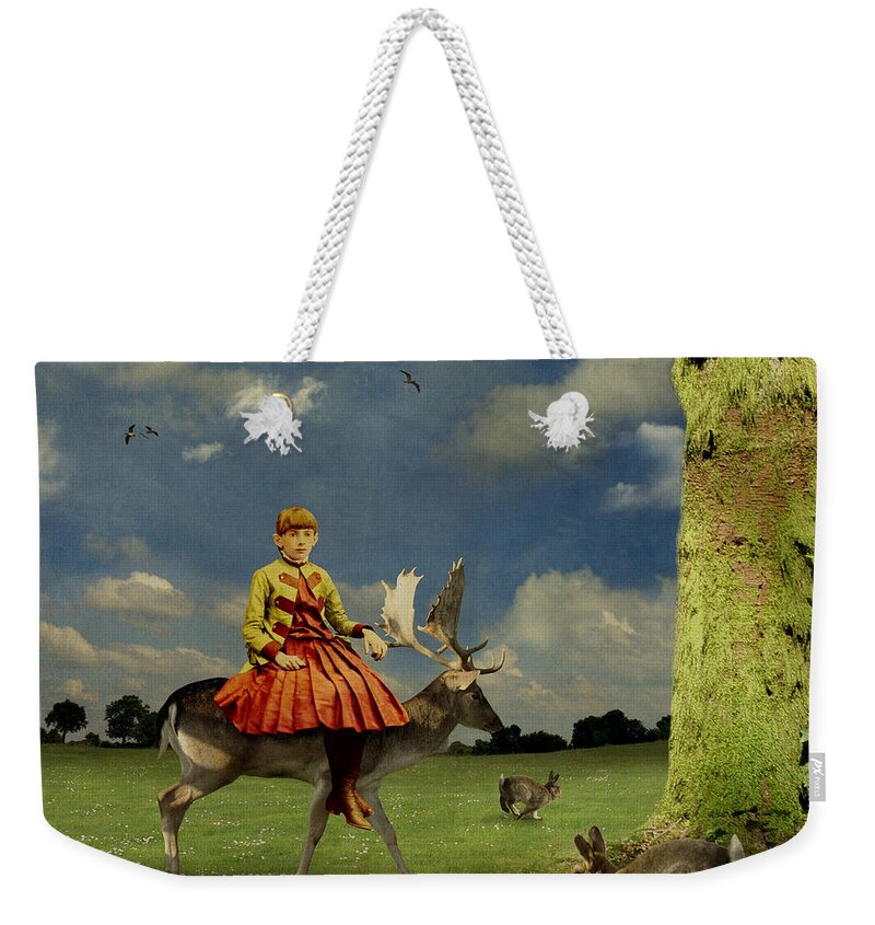 Alice In Wonderland Weekender Tote Bag featuring the photograph Alice by Martine Roch