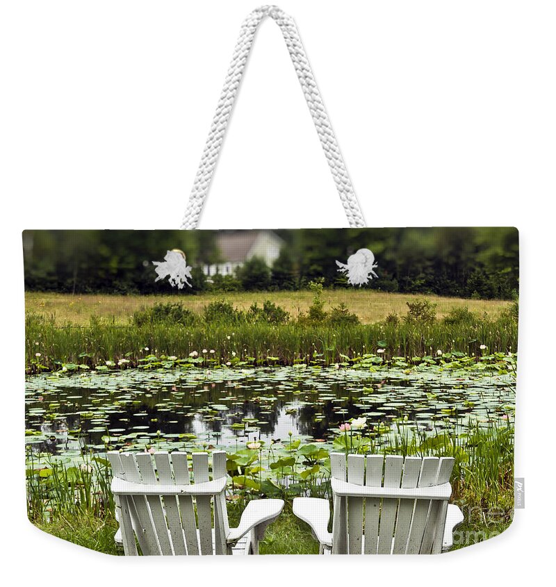 Souls Weekender Tote Bag featuring the photograph All Souls Pond by Brenda Giasson